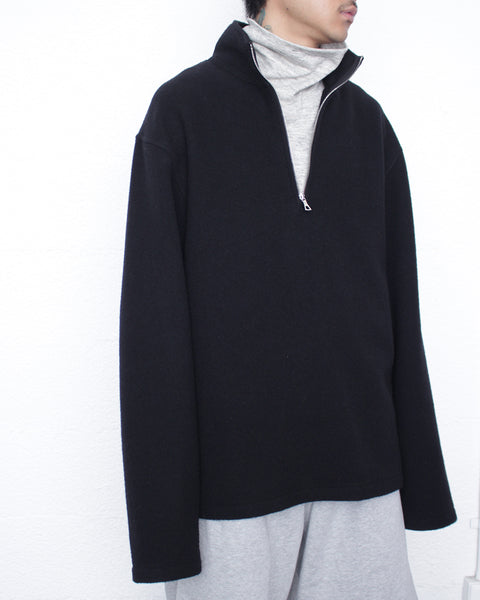 RIER リア 通販 FLEECE POLO (NFL15 X02) Black – Mukta / Sal