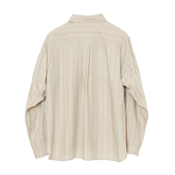 MATSUFUJI マツフジ DOBBY WEAVE UTILITY SHIRT (M233-0301) L.Gray