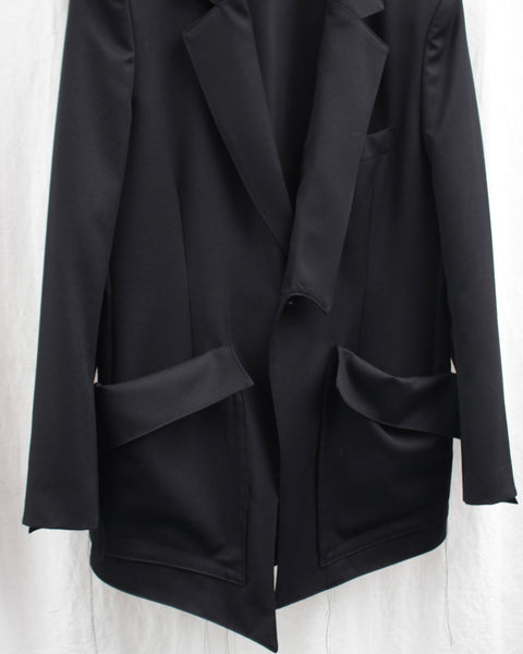 sulvam サルバム 通販 SLASHED SINGLE JACKET (WV-J01-100) Black