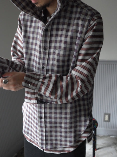 ensou. エンソウ EXCUSIVE STANDARD SHIRT (E09S002EX) Purple Check