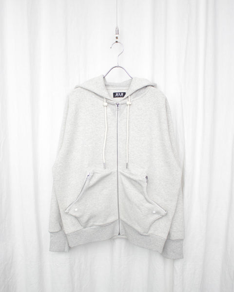 しぶちゃん FAF / ZIP UP HOODIE XIN (003121202) L.Gray – Mukta / Sal