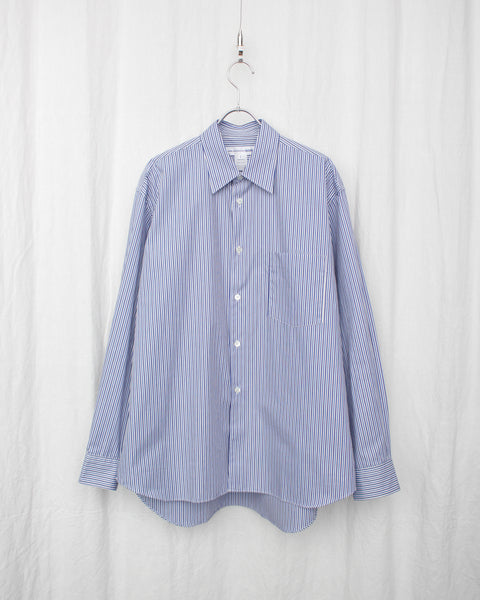 COMME DES GARÇONS SHIRT / YARN DYED COTTON STRIPE POPLIN WIDE