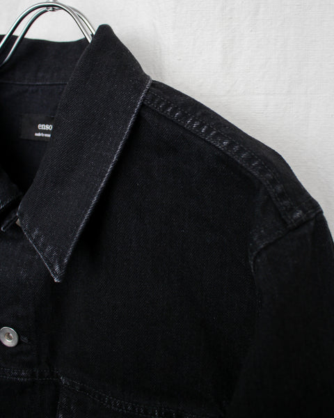 ENSOU. エンソウ 通販 ERASED JEAN JACKET-WASHED (E10J009) Black