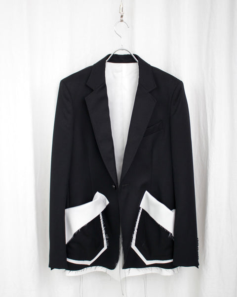 sulvam / CLASSIC SHORT JACKET (MU-J50-100) Black – Mukta / Sal