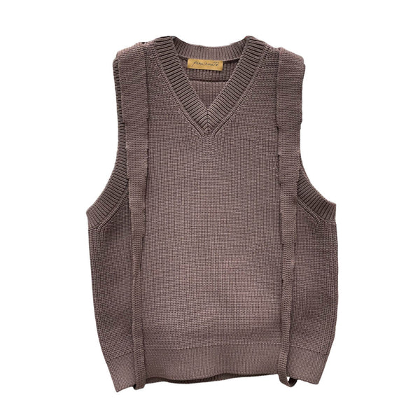 penultimate / TRAVELER KNIT VEST (KT-11-SS24) Beige – Mukta / Sal