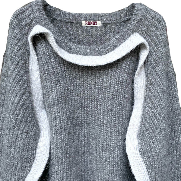 RANDY ランディー RENDEZ-VOUS PULLOVER KNIT (AW23-RKT01) Grey ...