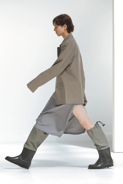 RIER / FARMER RAIN BOOTS (SHO25 BTS) Forest Inox Leather – Mukta / Sal