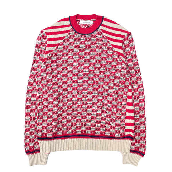 WALES BONNER / トップス/--/ウール/RED/ボーダー/UA24KN13-WO07-349 WALES BONNER ウェールズボナー 通販 UNITY SWEATER (MS24KN07-CO16