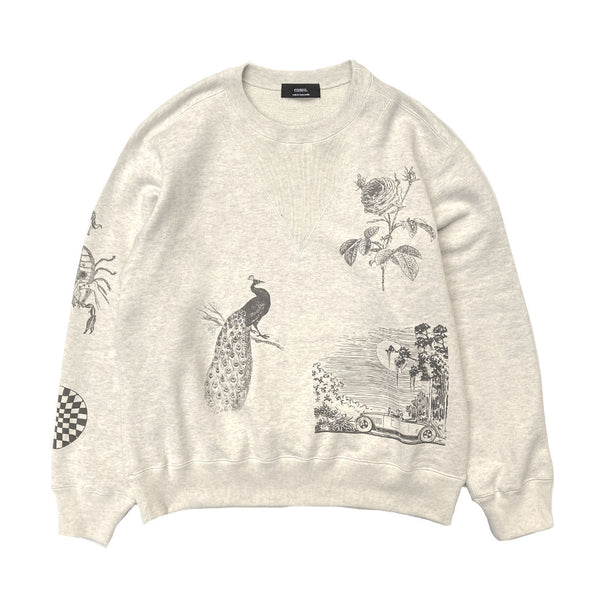 ensou. エンソウ MULTI-PRINT SWEATSHIRT (MULTI-PRINT SWEATSHIRT