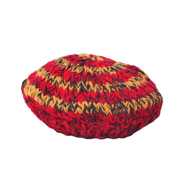ニコラスデイリー ニットベレー jute beret 手編み - ハンチング/ベレー帽