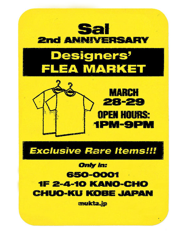 【Sal 2nd Anniversary 2020/3/28(土)、29（日）】
