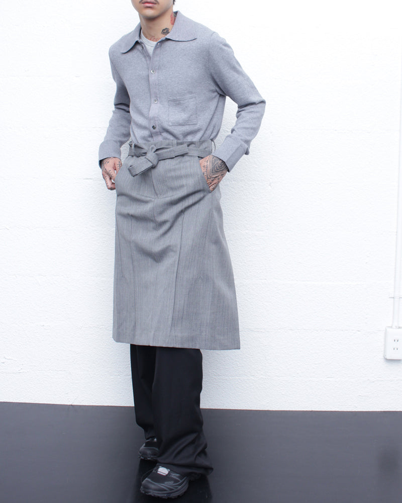 CAMISAS MANOLO / ALLUMINIO KNITTED SHIRT - Top Grey (25023003)