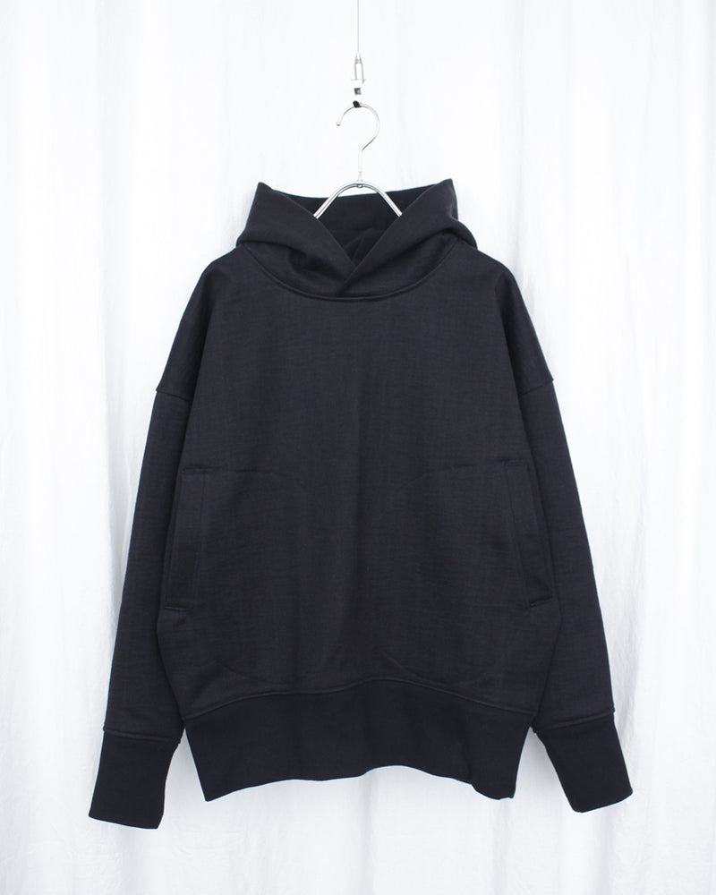CLASS / LOOP WHEEL BOXY HOODIE - Black (CCFA09UNI)