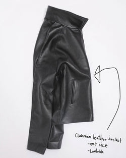 I SHII / CLUBMAN LEATHER JACKET - Black (i SHII-09)