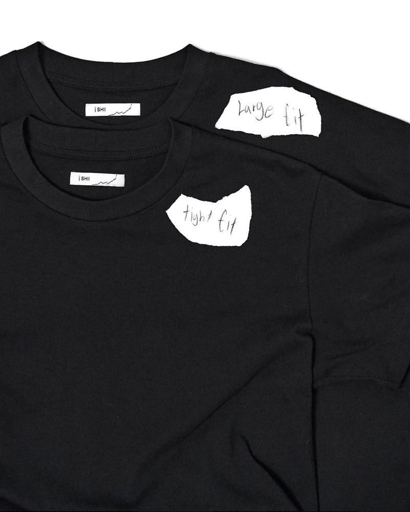 I SHII / LARGE FIT TEE - Black (i SHII-02)