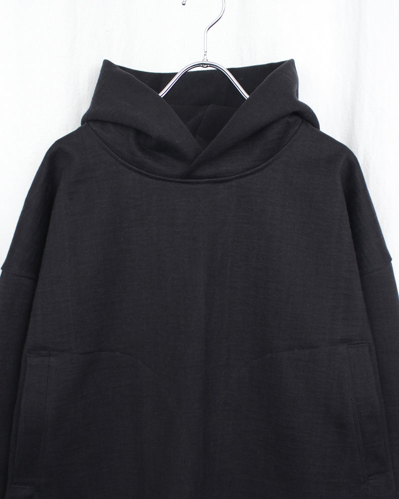 CLASS / LOOP WHEEL BOXY HOODIE - Black (CCFA09UNI)