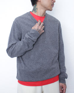 COMME DES GARÇONS SHIRT / FULLY FASHIONED KNIT V-NECK PULLOVER - Grey (FZ-N107-051)