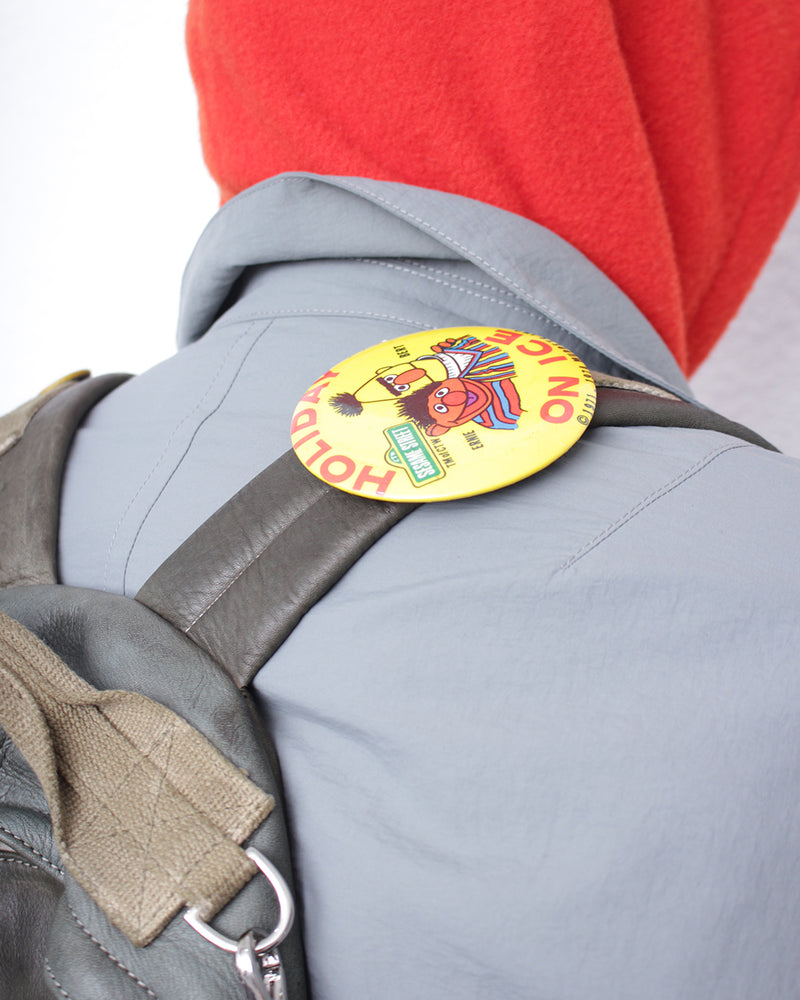 LES SIX / PINNED LEATHER RUCK - Green (sextio-fyra-9-ruck-a)