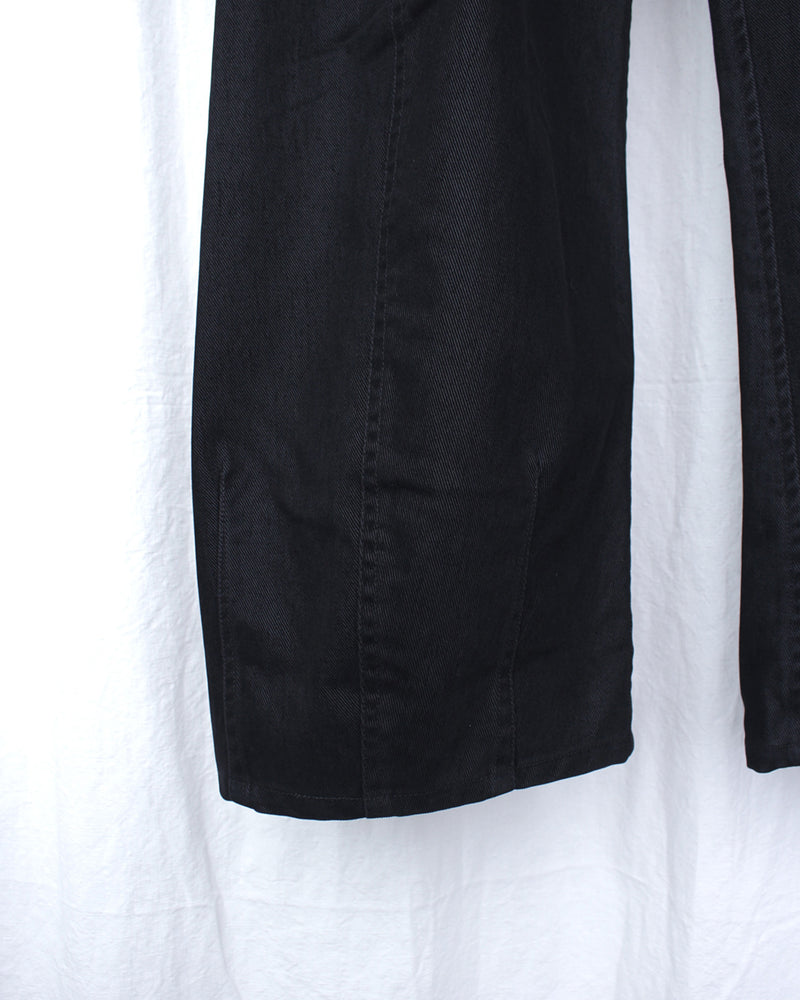 OMAR AFRIDI / WASHED PINA TROUSERS - Black (OA-AW25-TRS-103-01)