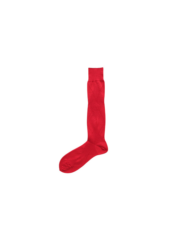 Mukta / Sal / "SMITH" ARGYLE SOCKS - Apple (NOUTOMI-02)