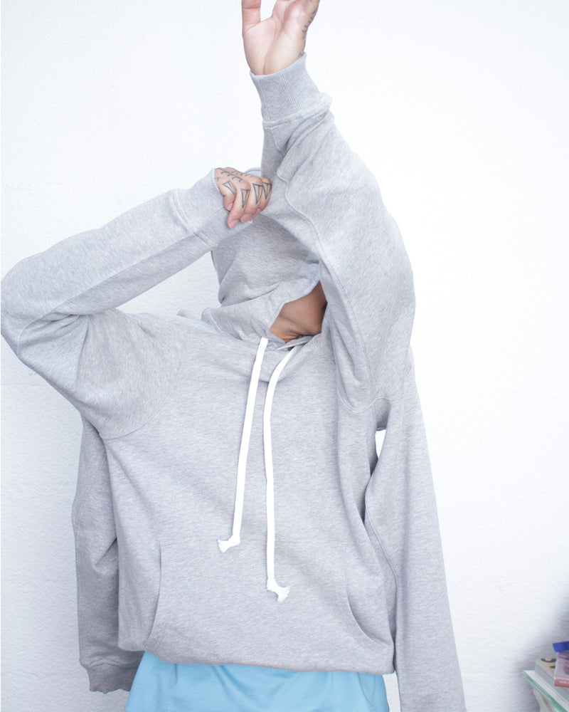 COMME DES GARÇONS SHIRT / 2SLEEVE HOODIE - Top Grey (FP-T018-051)