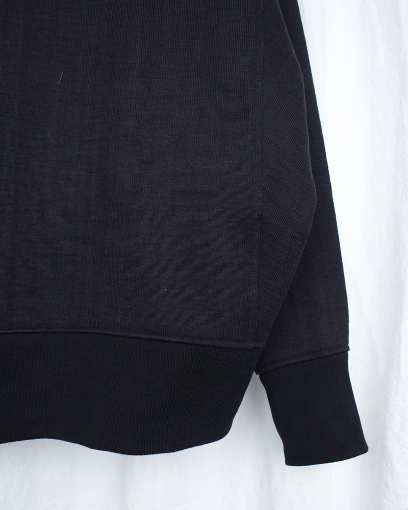 CLASS / LOOP WHEEL BOXY HOODIE - Black (CCFA09UNI)