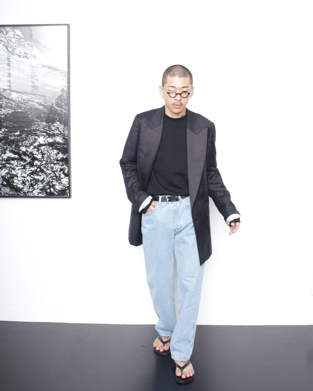 【OMAR AFRIDI】JANE SWEATER \"BLACK\" 46 Omar Afridi【オマールアフリディ】Jane sweater 