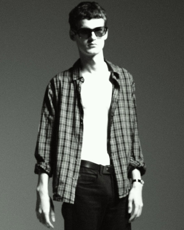 I SHII / CLUBMAN FLANNEL SHIRT - Check (i SHII-08)