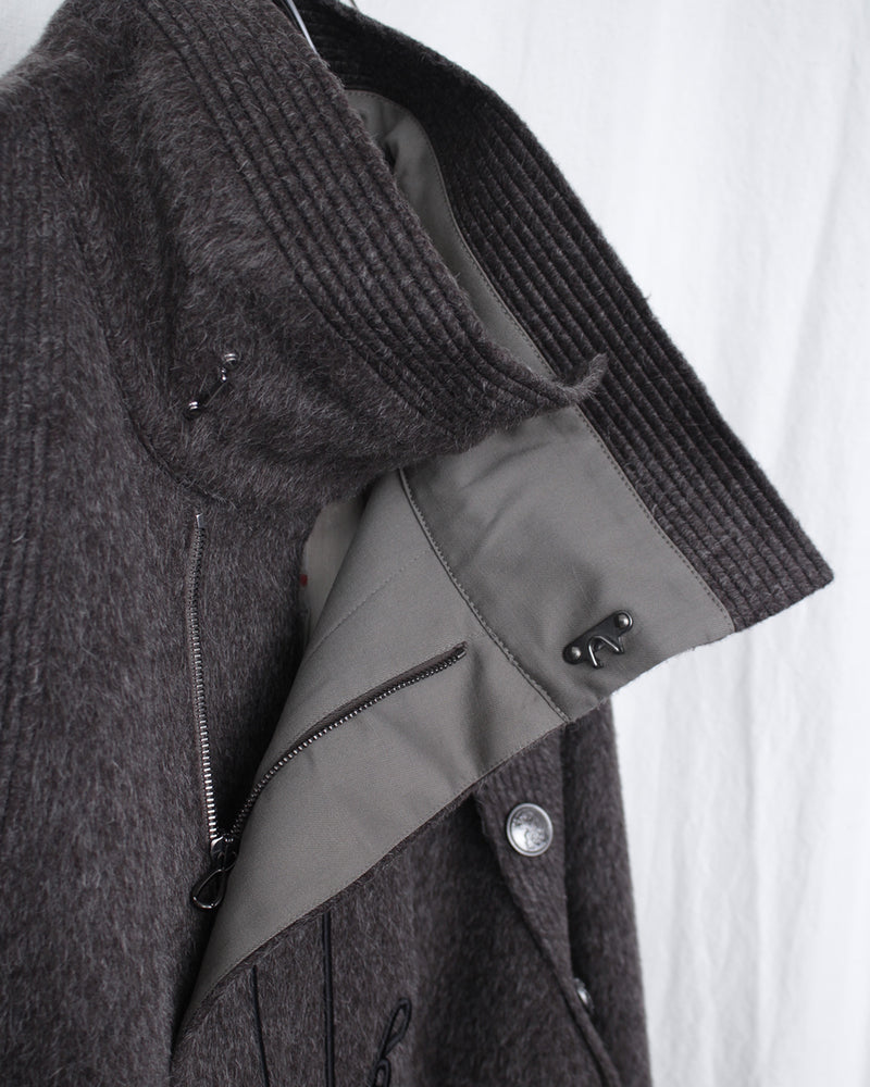 KIKO KOSTADINOV / KORMOS MILITARY COAT - Washed Brown/Slate Grey (KKAW25C01-44)