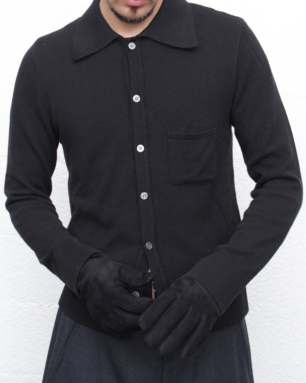 CAMISAS MANOLO / NERO KNITTED SHIRT - Black (25023004)