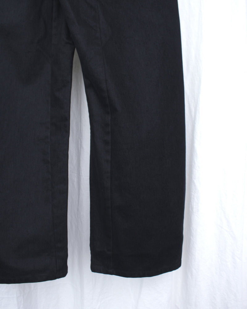 OMAR AFRIDI / WASHED PINA TROUSERS - Black (OA-AW25-TRS-103-01)
