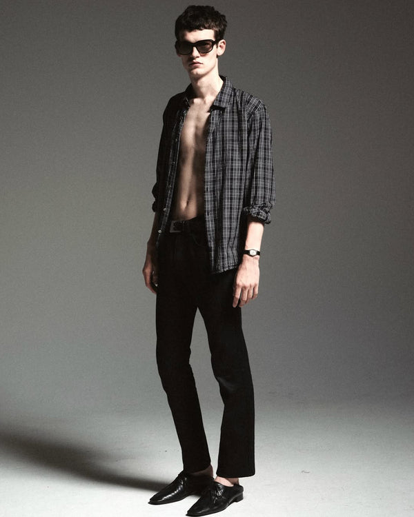 I SHII / CLUBMAN FLANNEL SHIRT - Check (i SHII-08)