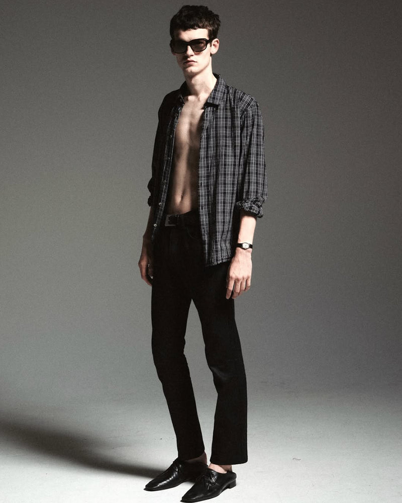 I SHII / CLUBMAN FLANNEL SHIRT - Check (i SHII-08)