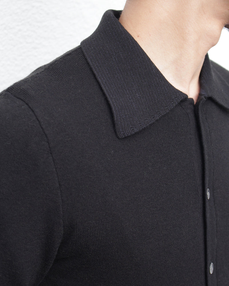 CAMISAS MANOLO / NERO KNITTED SHIRT - Black (25023004)