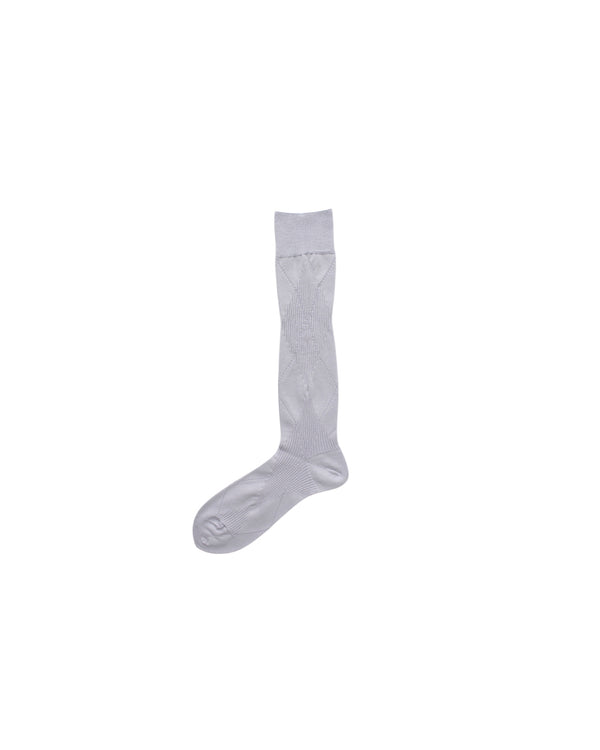 Mukta / Sal / "SMITH" ARGYLE SOCKS - Ash (NOUTOMI-02)