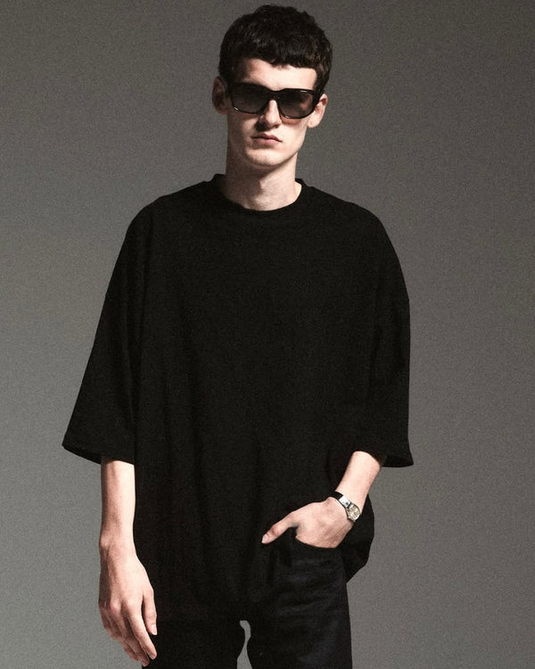 I SHII / LARGE FIT TEE - Black (i SHII-02)