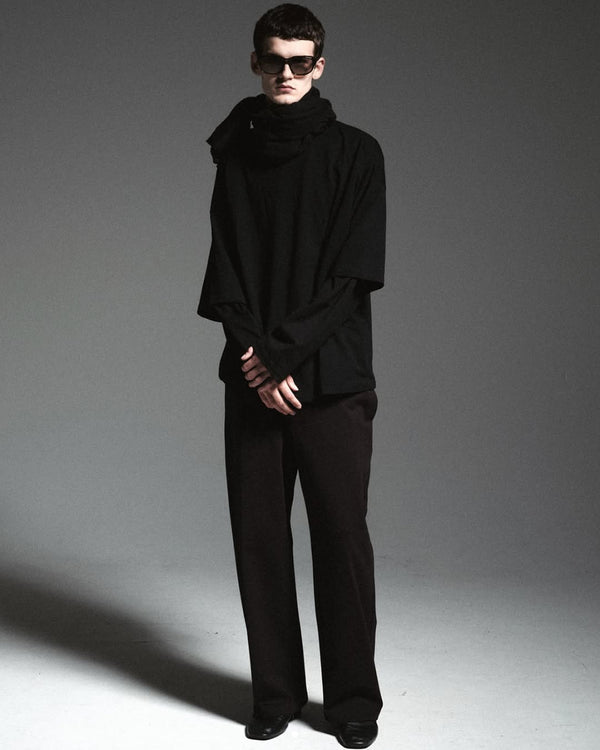 I SHII / LARGE FIT TEE LONG - Black (i SHII-04)