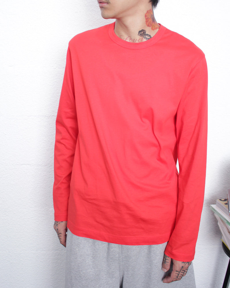 COMME DES GARÇONS SHIRT / L/S TEE BACK SMALL LOGO - Red (FP-T005-051)