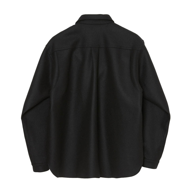MELTON UTILITY SHIRT JACKET (M233-0103) Black