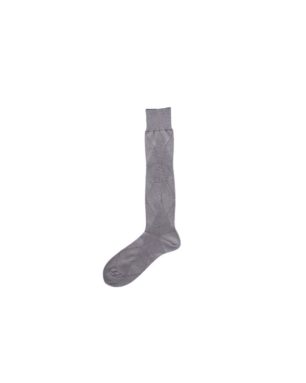 Mukta / Sal / "SMITH" ARGYLE SOCKS - Cement (NOUTOMI-02)