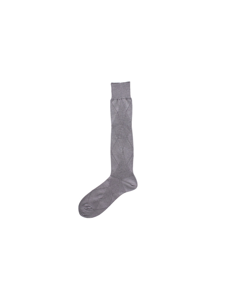 Mukta / Sal / "SMITH" ARGYLE SOCKS - Cement (NOUTOMI-02)