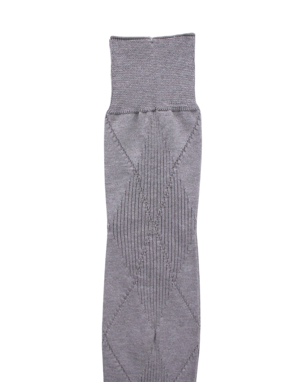 Mukta / Sal / "SMITH" ARGYLE SOCKS - Cement (NOUTOMI-02)