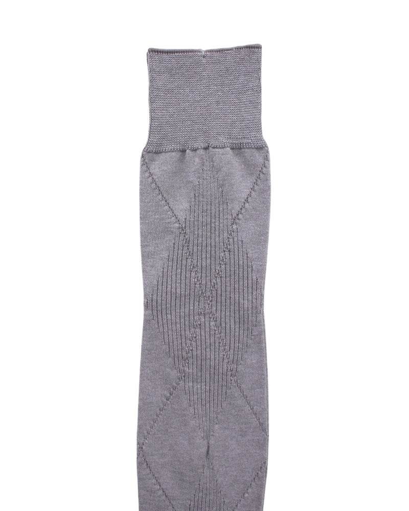 Mukta / Sal / "SMITH" ARGYLE SOCKS - Cement (NOUTOMI-02)