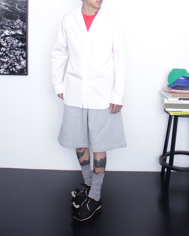 COMME DES GARÇONS SHIRT / ROUND COLLAR SHIRT NARROW CLASSIC - White (FZ-B223-051)