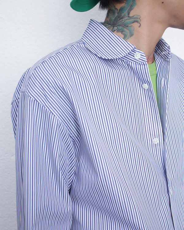 COMME DES GARÇONS SHIRT / ROUND COLLAR SHIRT NARROW CLASSIC - Stripe 1 (FZ-B228-051)