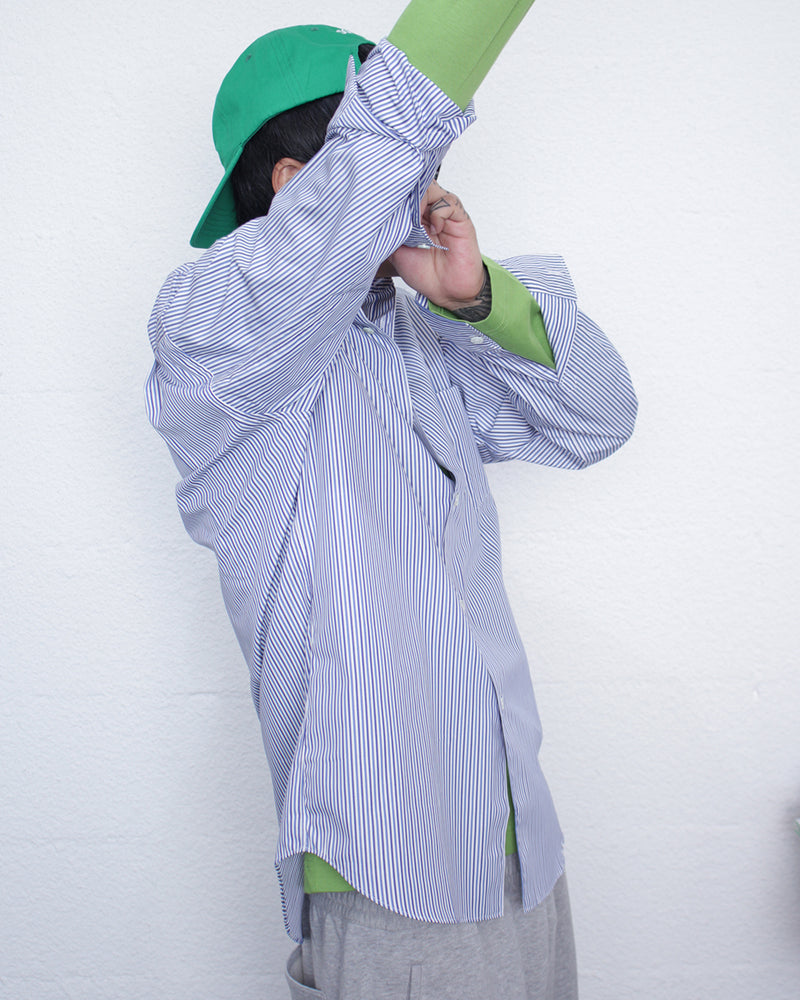 COMME DES GARÇONS SHIRT / ROUND COLLAR SHIRT NARROW CLASSIC - Stripe 1 (FZ-B228-051)