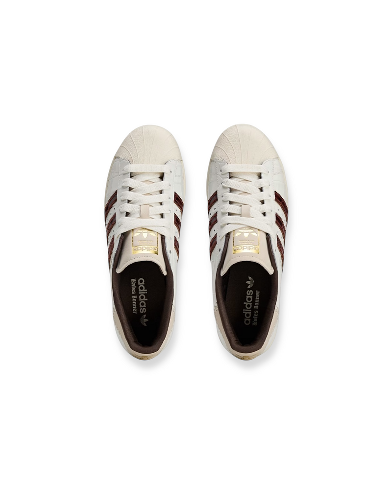 WALES BONNER / WB×ADIDAS ORIGINALS SUPERSTAR - Wonder White/Fox Brown/Wonder White (KH8797)