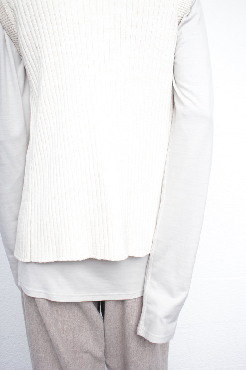RIER / POLAR JERSEY ROUNDNECK - Talc (TSH16 JWV)