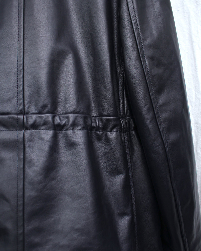 OMAR AFRIDI / ARNATT JACKET / SHEEPSKIN (OA-SS26-LTH-103-01) Navy OMAR AFRIDI / ARNATT JACKET / SHEEPSKIN (OA-SS26-LTH-103-01) Navy
