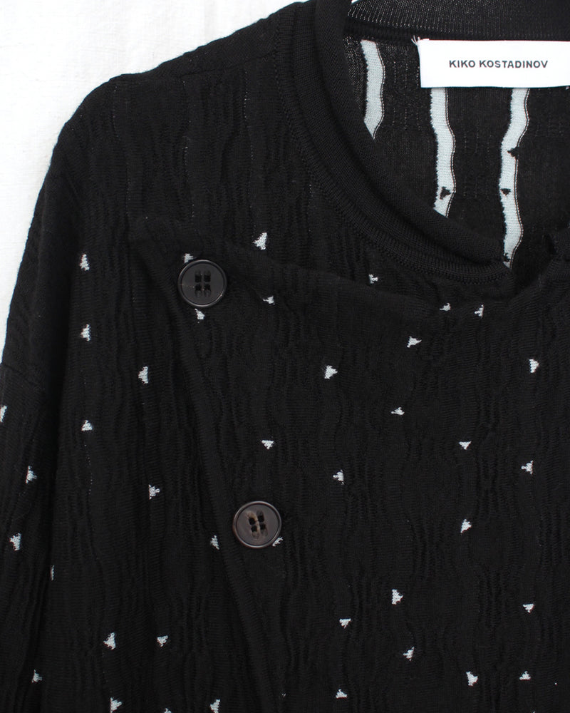 KIKO KOSTADINOV / RADAY KNITTED JACKET - Night Sky (KKAW25KN05-101)